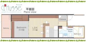 ギ・ヒュッゲ　平面図