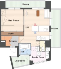 新デザイナーズマンション　401号室平面図